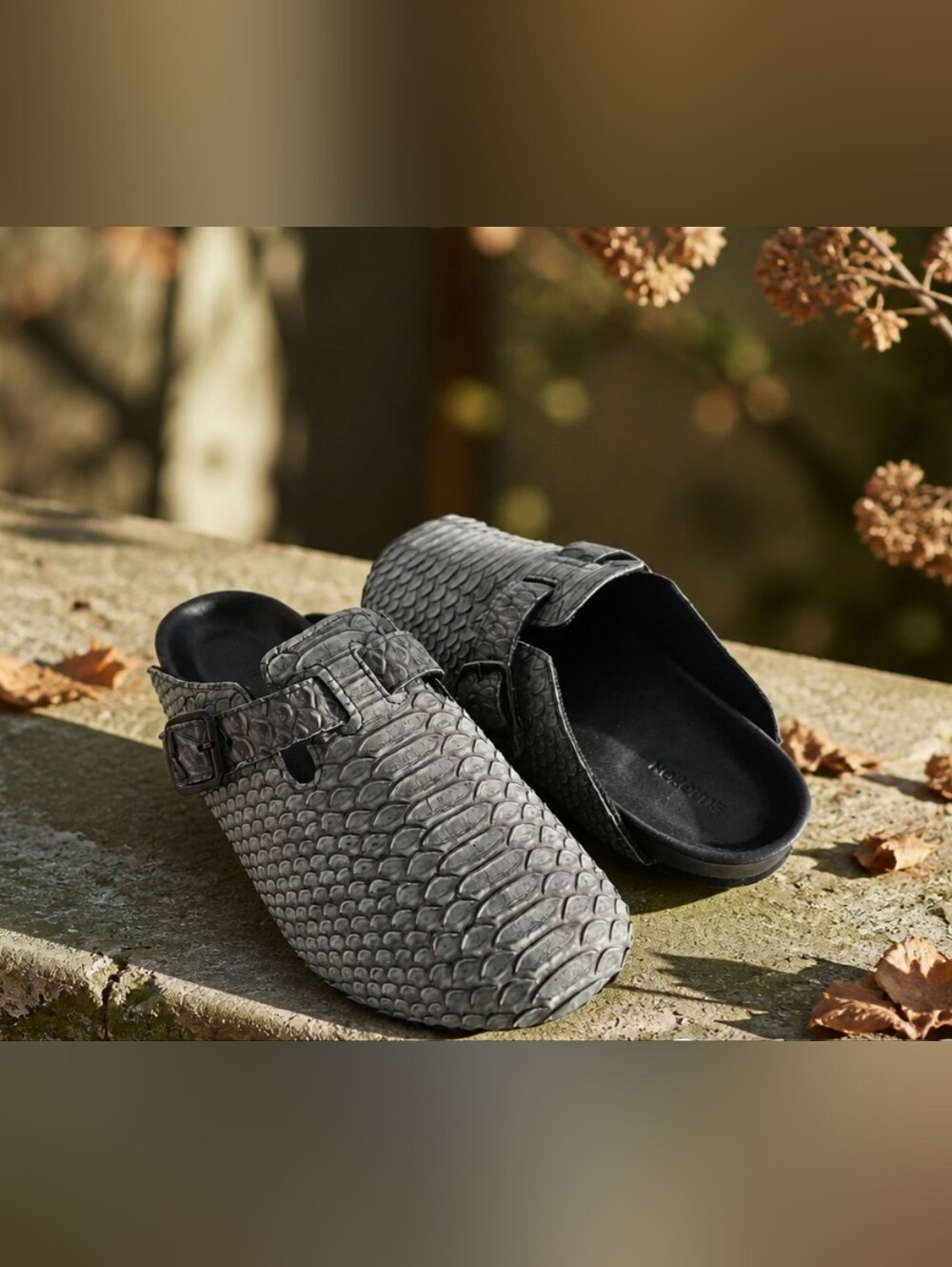 The Shoe Surgeon Luxe Mule Black Python Birkenstock Brand New Men Size:11 NO BOX